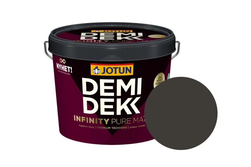 Jotun Demidekk Infinity Pure Matt Beits – Dekkend Mat - Tjærebrun - 10 l Lage Prijs