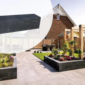 Stapelblok Palissade Block Gardenlux 60x15x15cm Zwart Express Levering