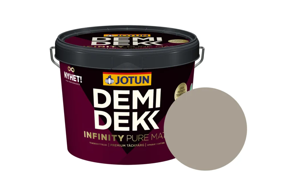 Laatste Versie Jotun Demidekk Infinity Pure Matt Beits – Dekkend Mat - Svolvær - 3 l