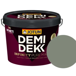 Voordeelprijs Jotun Demidekk Infinity Pure Matt Beits – Dekkend Mat - Stockholmsgrønn - 10 l