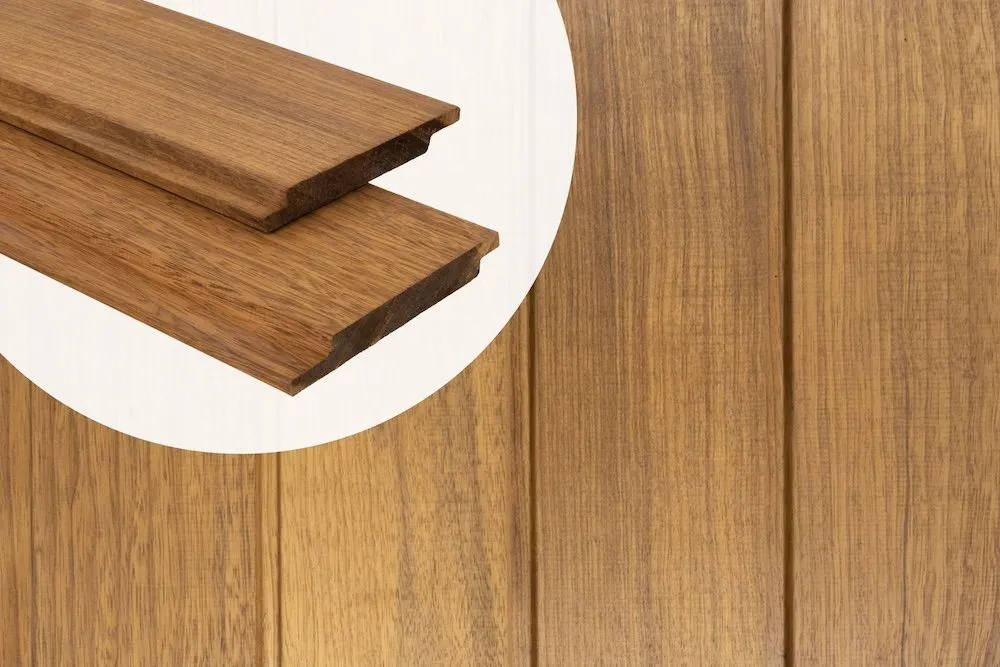 Channelsiding Gevelbekleding Thermisch Gemodificeerd Frake 1.8 x 14.4 cm Glad geschaafd - 245 cm Lage Prijs