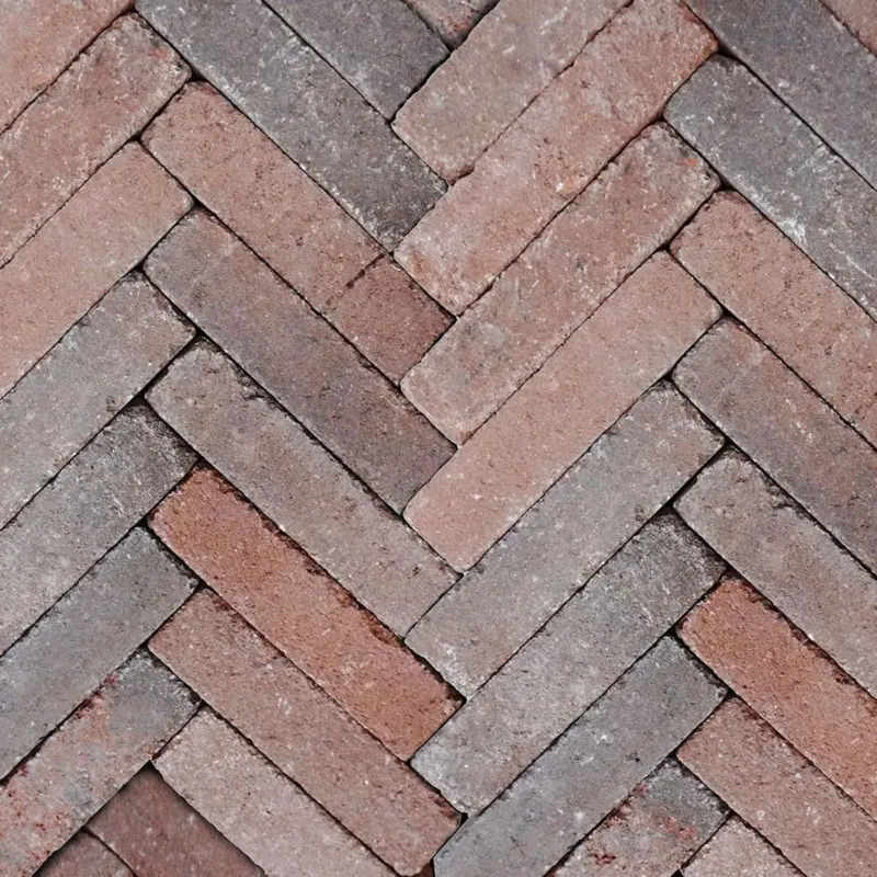 Getrommelde Waaltjes Retrostones Plus Gardenlux 5x20x6cm - Rood/Bruin Tijdelijk Beschikbaar