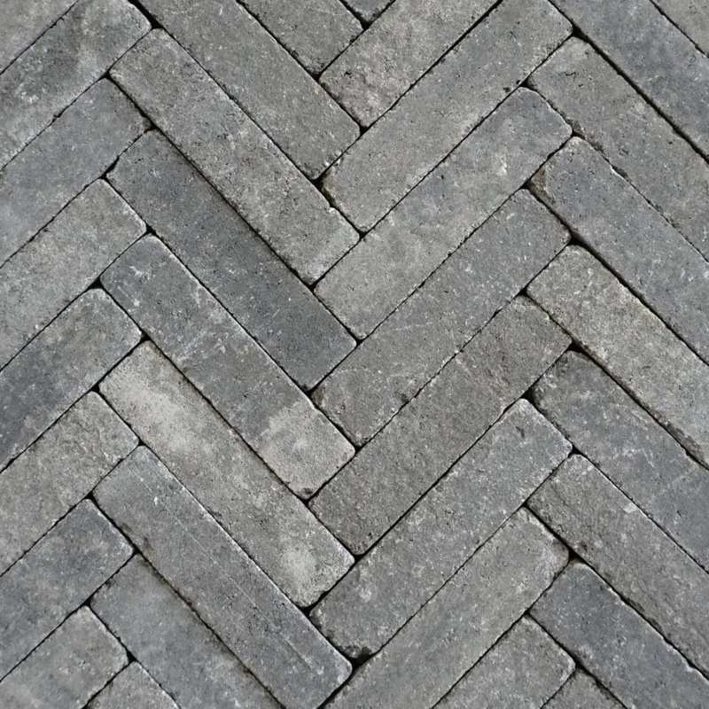 Getrommelde Waaltjes Retrostones Plus Gardenlux 5x20x6cm - Grijs/Zwart Exclusieve Aanbieding
