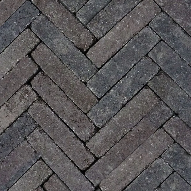 Getrommelde Waaltjes Retrostones Plus Gardenlux 5x20x6cm - Paars/Bruin Premium