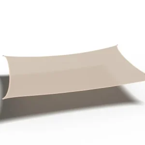 Finale Uitverkoop Schaduwdoek Harmonica Gebroken Wit 370 x 370 cm