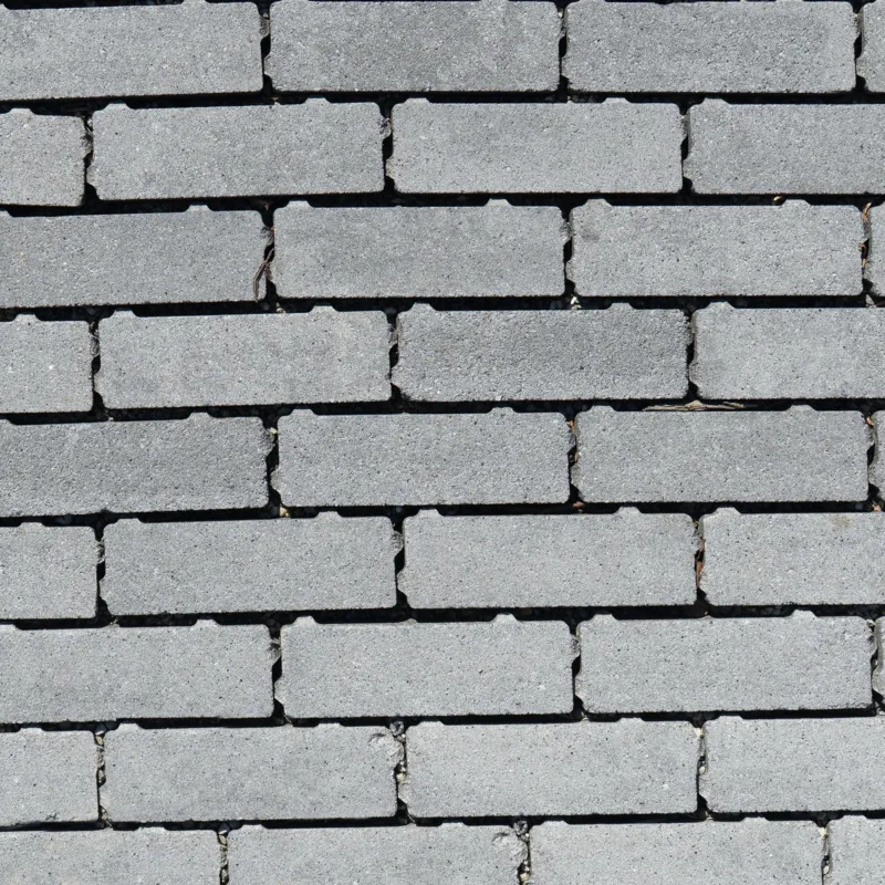 Eco Bricks Waterpasserend Gardenlux 7x21x8cm - Veerse Grijs/Zwart Hoge Kwaliteit