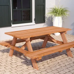 Alleen Vandaag Hardhouten Picknicktafel 180x160x75cm Bladdikte 35 mm voor 4 personen