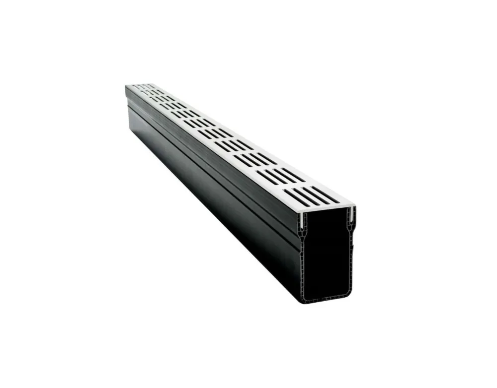 Favoriet Garden Drain Watergoot Aluminium 100x6,5x10cm Grijs - Per Stuk