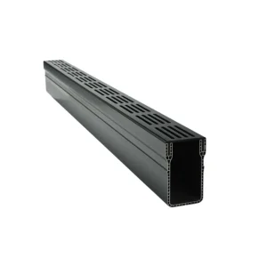 Garden Drain Watergoot Aluminium 100x6,5x10cm Zwart - Per Stuk Hete Deal