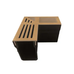 Garden Drain Hoekstuk Watergoot Cortenstaal 15x6,5x10cm - Per Stuk Shop Nu