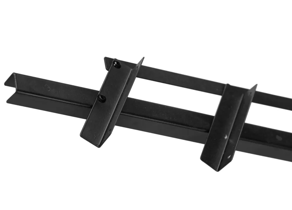Betaalbaar Flex Fence rails voor shutters - 2 stuks - Zwart gepoedercoat - 166 cm