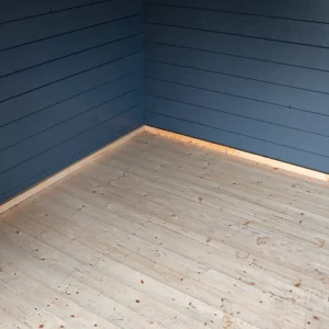 Blokhutvloer Vuren Hout 1.8 cm dikte - pakket 2.15m2 Beperkt Aanbod
