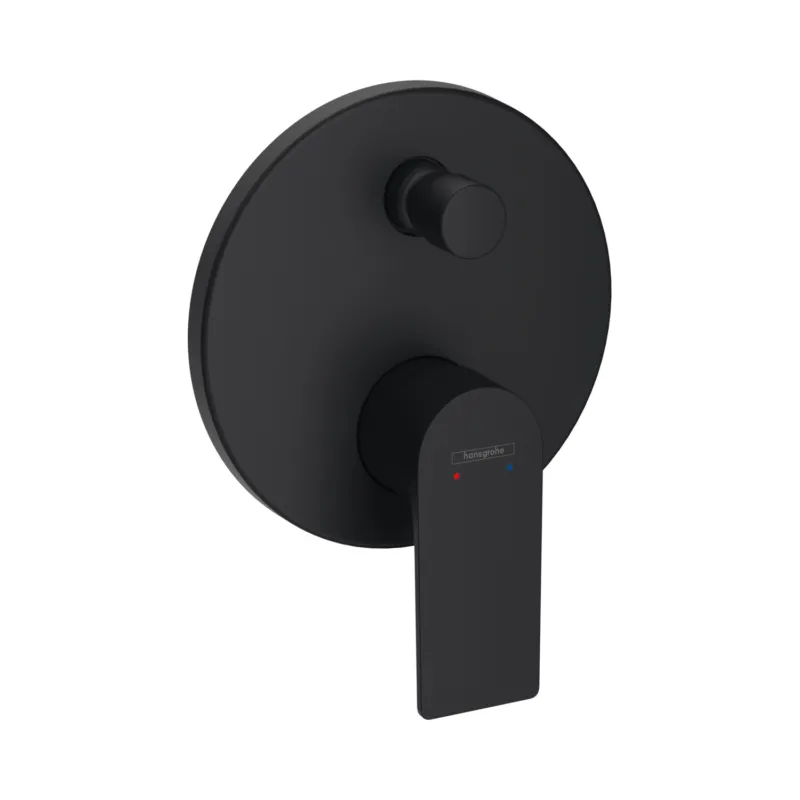 Badmengkraan Inbouw HansGrohe Rebris E Eengreeps Met Zekerheidscombinatie EN1717 Voor iBox Universal Mat Zwart Alleen Vandaag