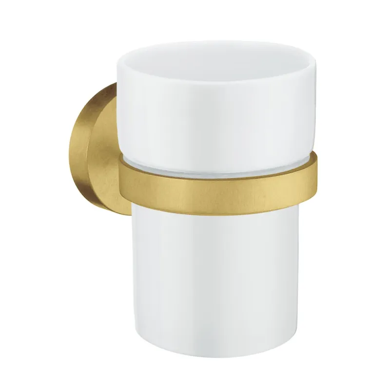 Uitverkoop Tandenborstelhouder Smedbo Home 7.5x9.8 cm Mat Messing