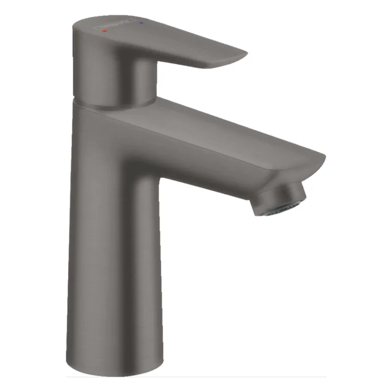 Seizoensaanbieding Wastafelmengkraan Talis E HansGrohe 110 Eengreeps Zonder Afvoer Geborsteld Zwart Chroom
