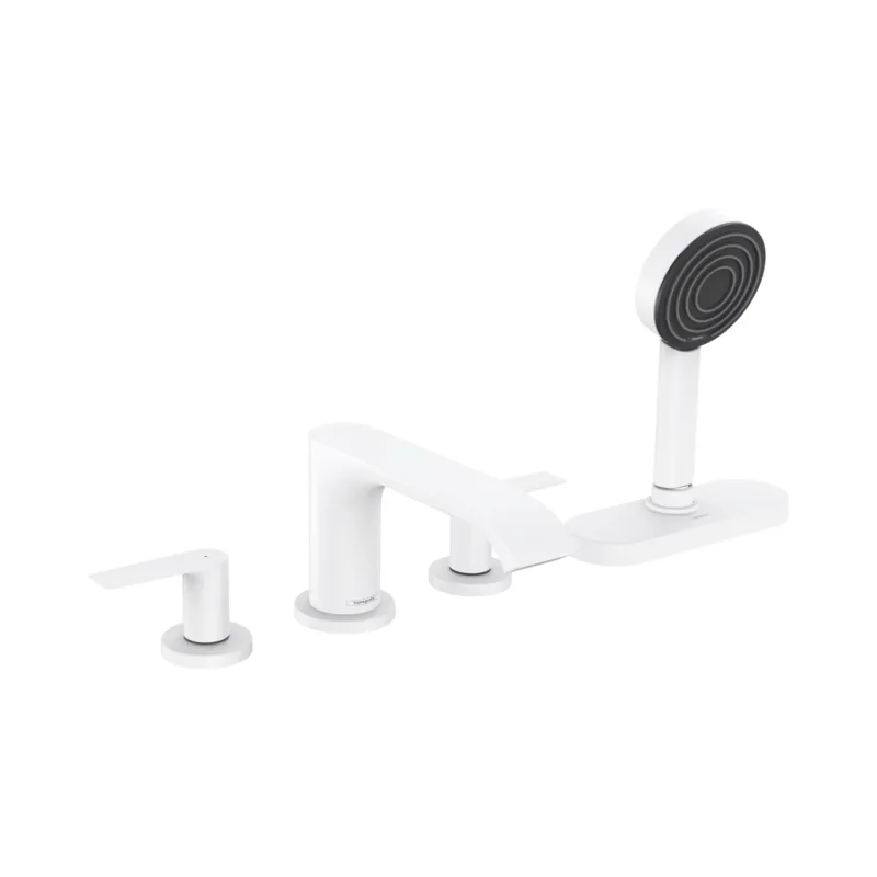 Fabrieksprijs Badrandmengkraan HansGrohe Vivenis 4-Gats Met sBox Mat Wit