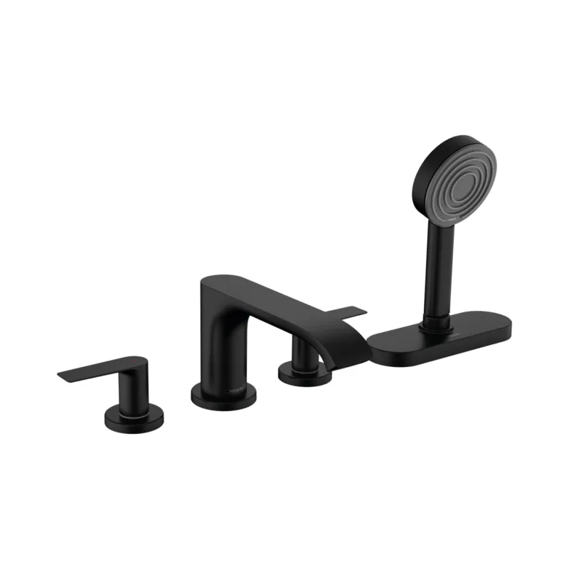 Seizoensaanbieding Badrandmengkraan HansGrohe Vivenis 4-Gats Met sBox Mat Zwart