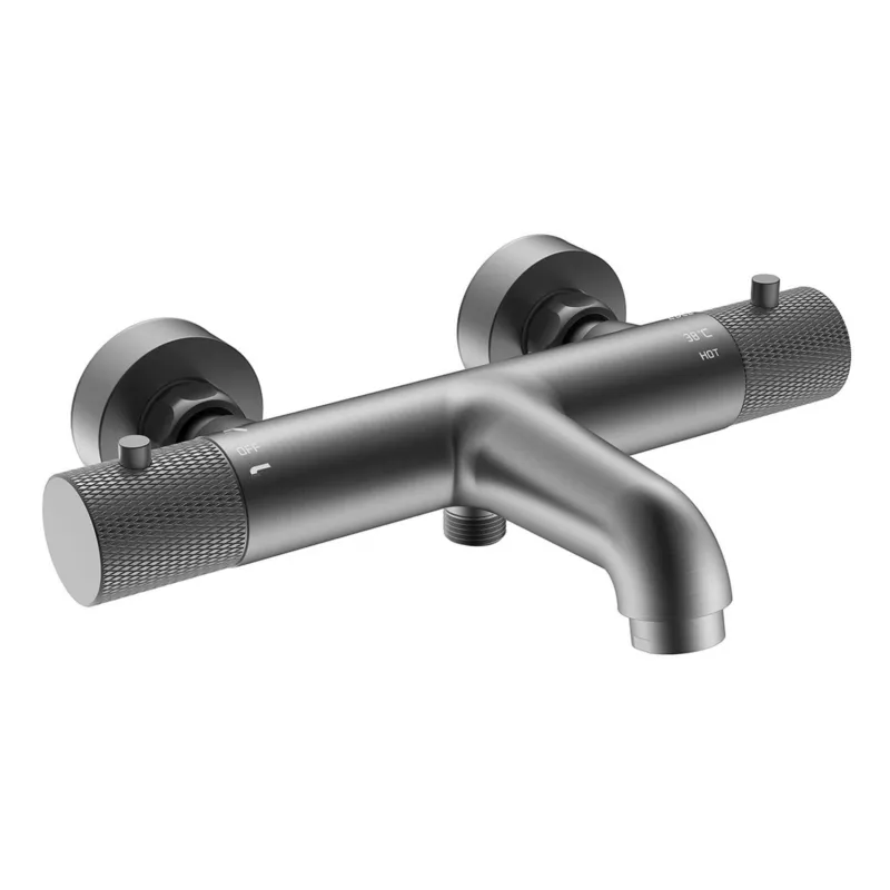 Badmengkraan Thermostatisch Wiesbaden Ridged Hartafstand 15 cm Gunmetal Betaalbaar