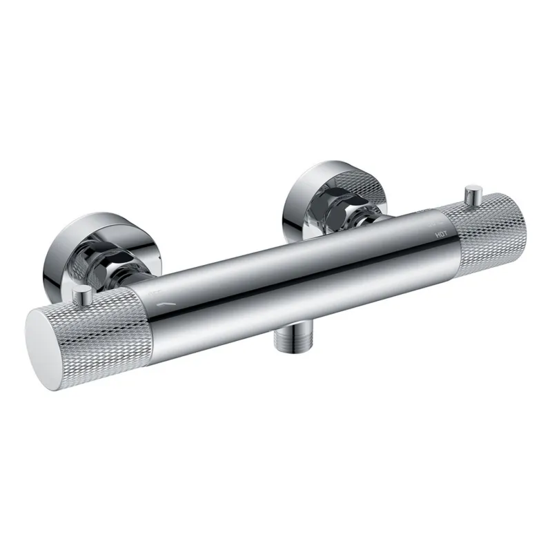 Favoriet Douchemengkraan Thermostatisch Wiesbaden Ridged Chroom