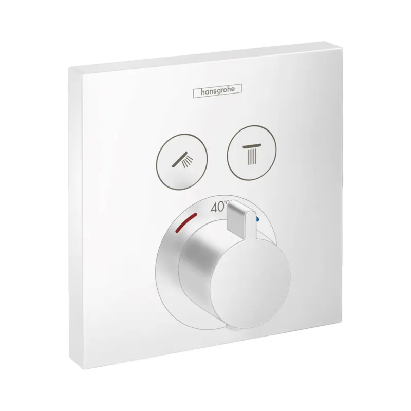 Thermostaat Afbouwdeel ShowerSelect HansGrohe Voor 2 Functies Mat Wit Rechtstreeks Van De Fabrikant