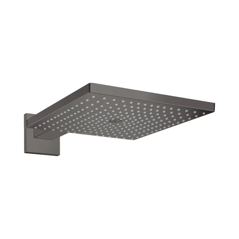 Hoofddouche HansGrohe Raindance E 300 1jet Met Douche-arm Geborsteld Zwart Chroom Speciale Aanbieding