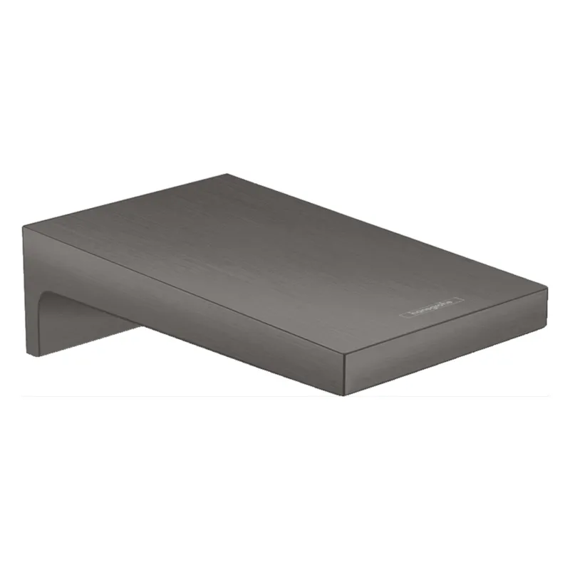 Baduitloop Metropol HansGrohe Watervalstraal 18.5 cm Geborsteld Zwart Chroom Must-Have