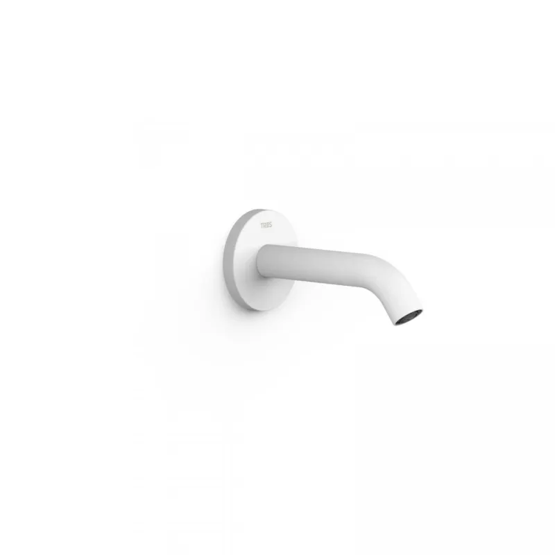 Kraanhals Tres Complementos Inbouw Uitloop 14.9 cm Rond Mat Wit Koopje