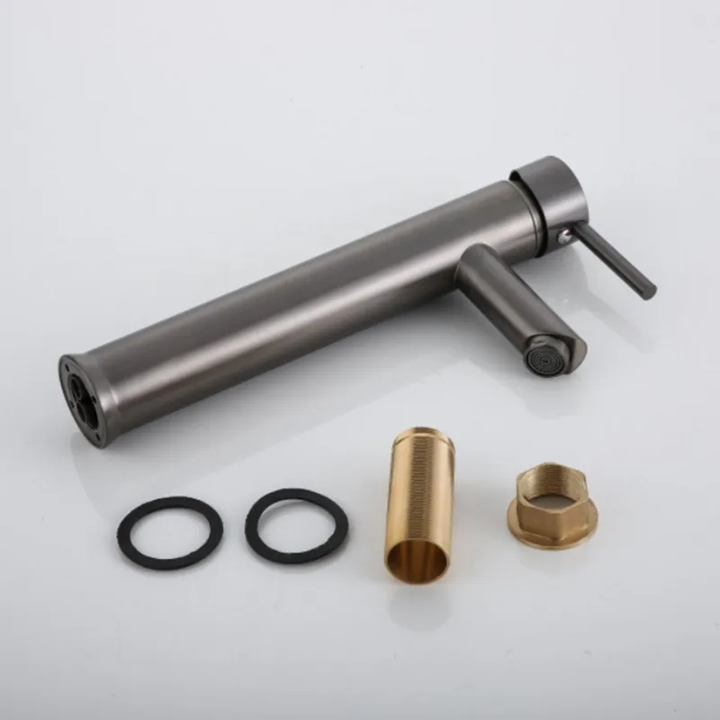 Wastafelkraan AquaSplash Iron Verhoogd Gunmetal Korting
