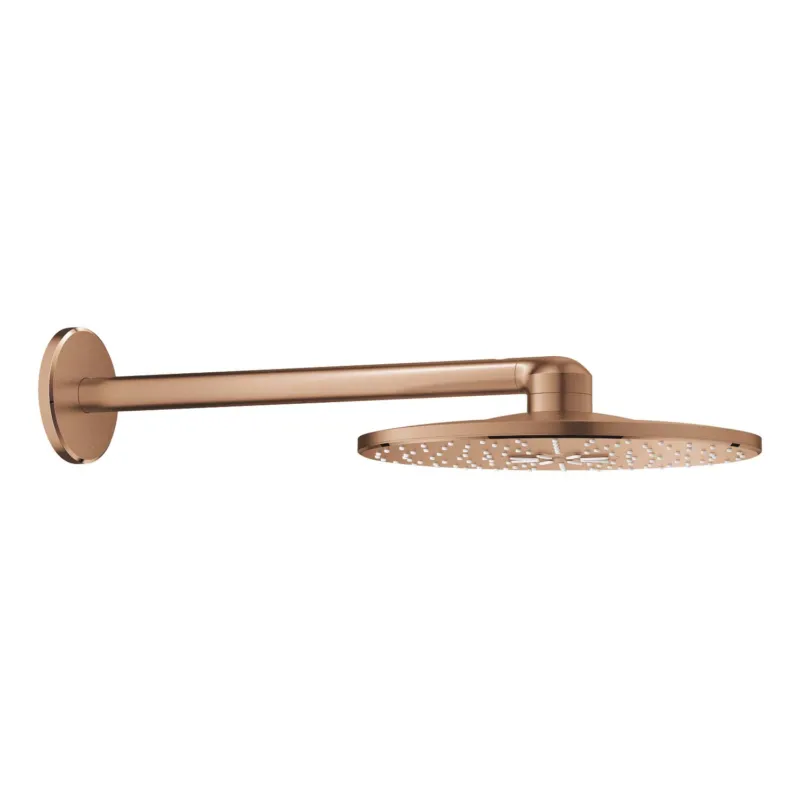 Direct Verzonden Regendoucheset Grohe Rainshower SmartActive 31 cm met Wandarm Warm Sunset Geborsteld