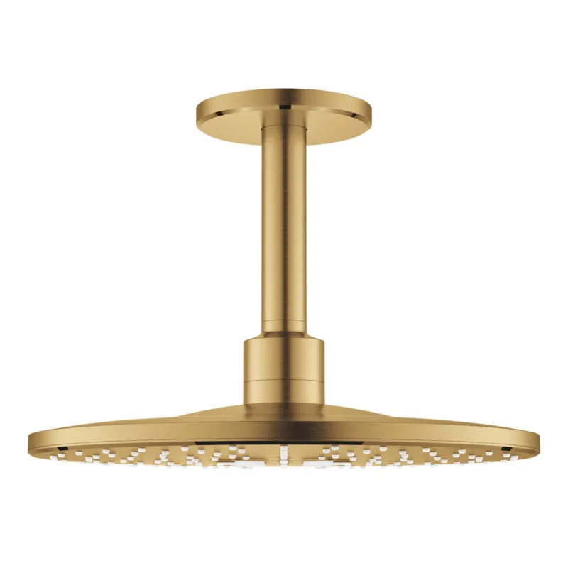 Alleen Vandaag Regendoucheset Grohe Rainshower SmartActive 31 cm met Plafondarm Cool Sunrise Geborsteld