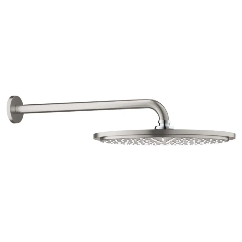 Lage Kosten Regendoucheset Grohe Rainshower Cosmopolitan Metal 31 cm met Wandarm Supersteel