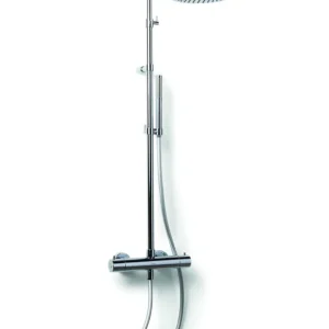 Express Levering Regendoucheset Luxe Bongio Squadra Thermostatisch Opbouw met Handdouche Chroom
