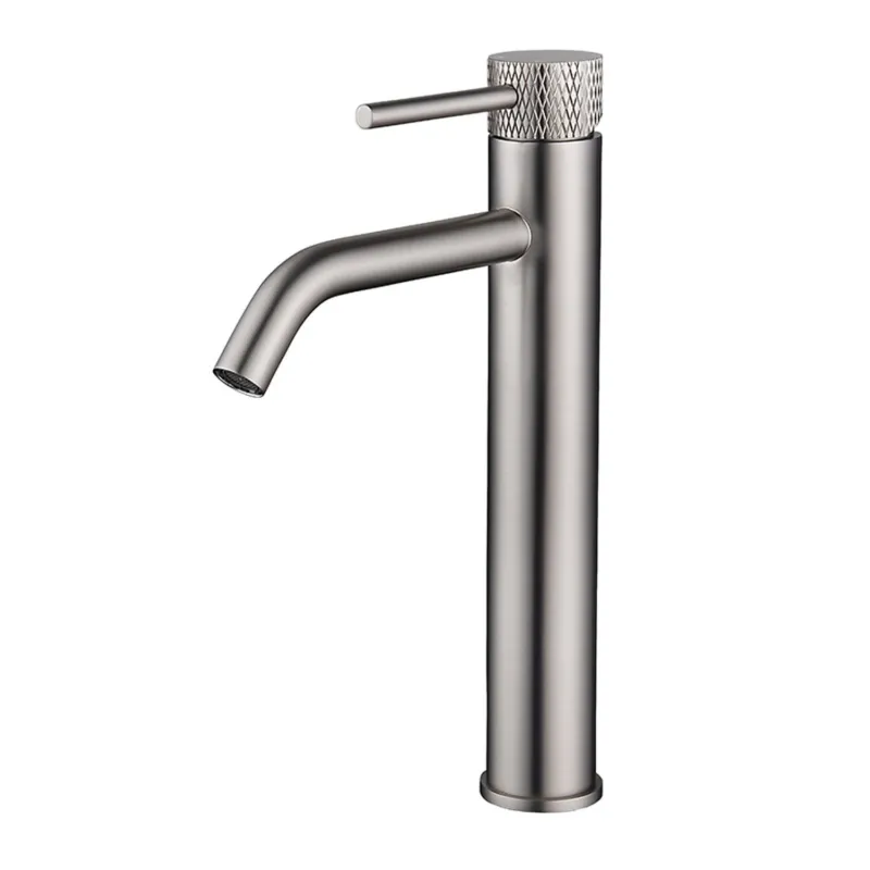 Koop Vandaag Wastafelmengkraan Aquasplash Ridged XL RVS