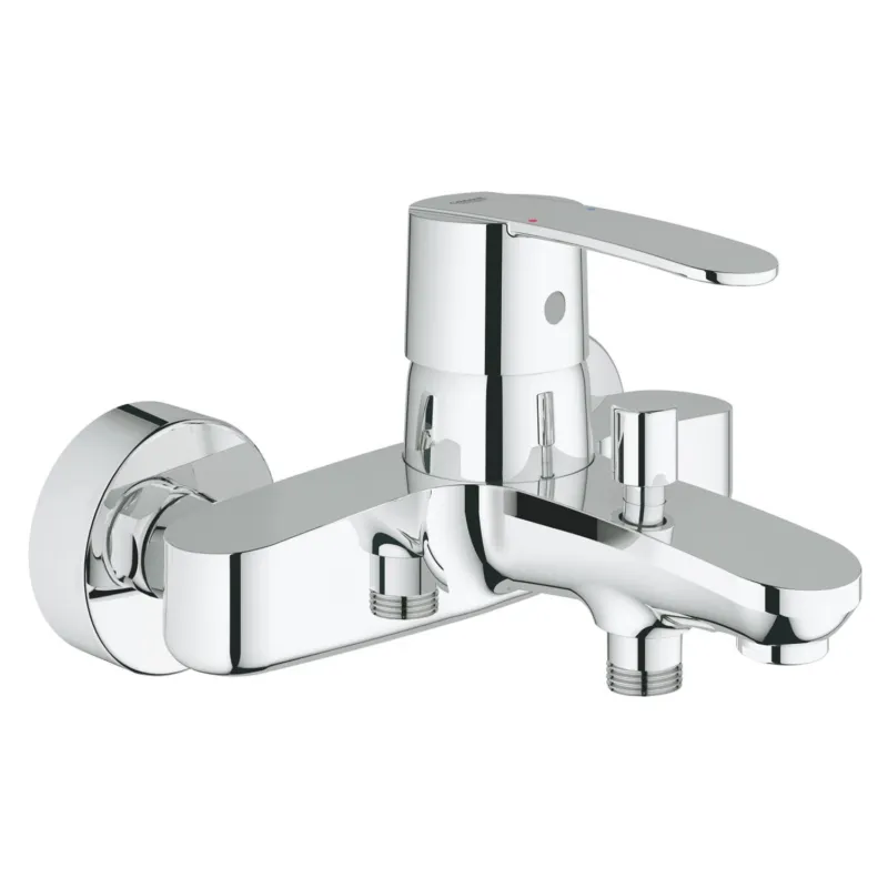 Direct Beschikbaar Badkraan Grohe Wave Cosmopolitan met Omstel en Koppelingen Chroom
