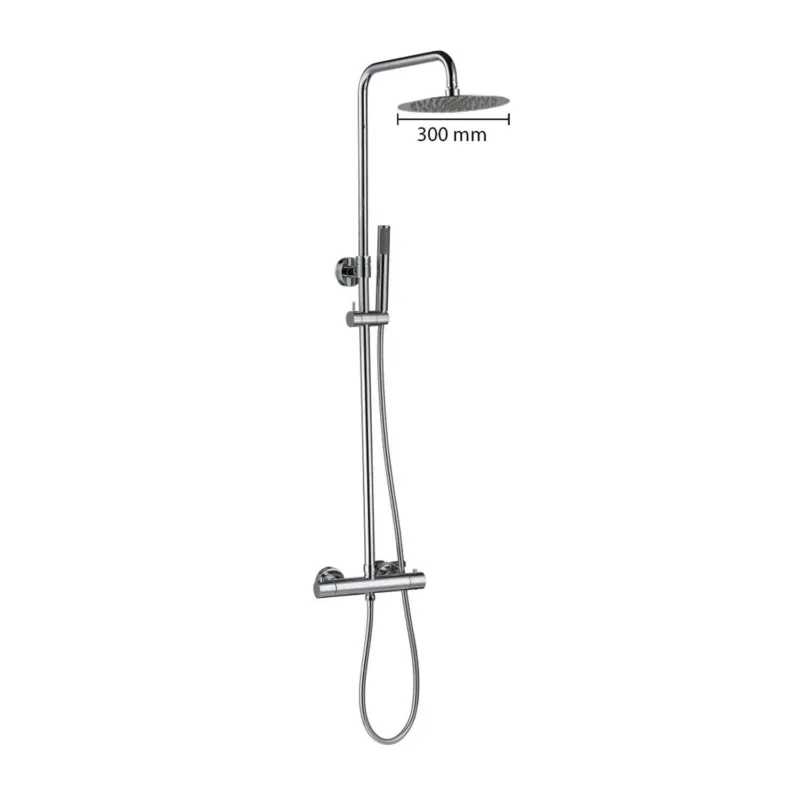 Regendoucheset Opbouw Best Design Paris-300 Thermostaatkraan Ø 30 cm Chroom Speciale Aanbieding