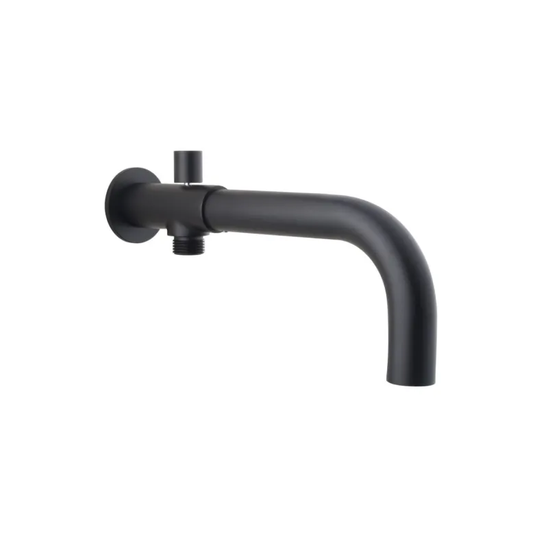 Exclusieve Aanbieding Baduitloop Boss & Wessing Inbouw Rond Met Omstel 24 cm Mat Zwart