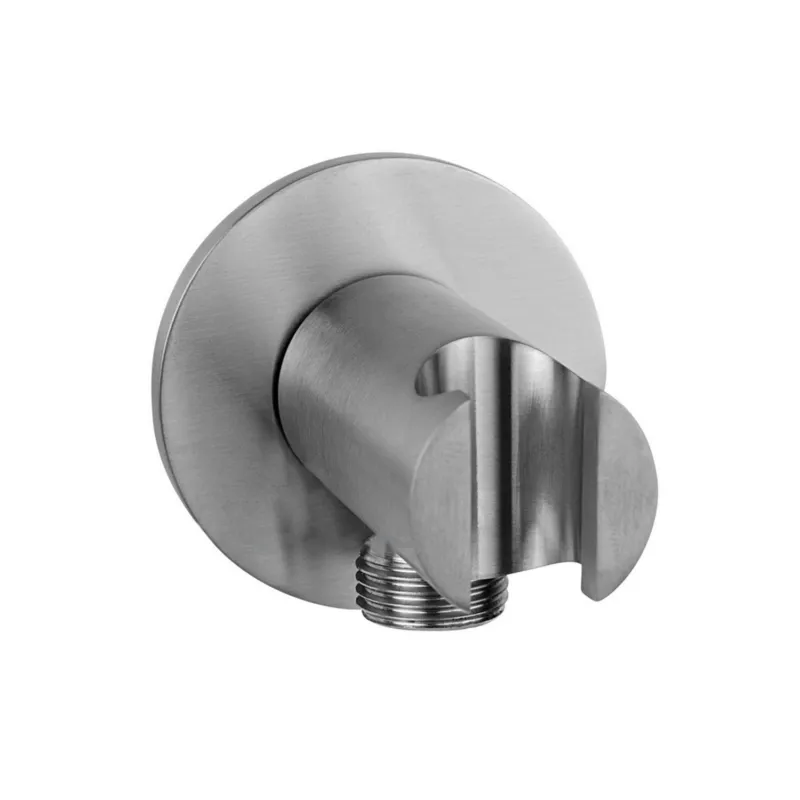 Handdouchehouder Sanimex Bellezza Bagno met Muuraansluiting Rond Geborsteld RVS Nieuw