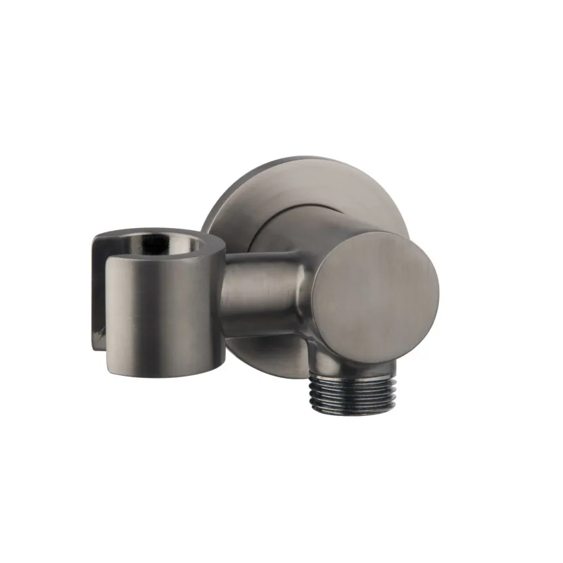 Doucheaansluiting BWS Cemal Handdouchehouder Rond Met Kantelbare Opsteek 1/2" Messing Gunmetal Gecertificeerd