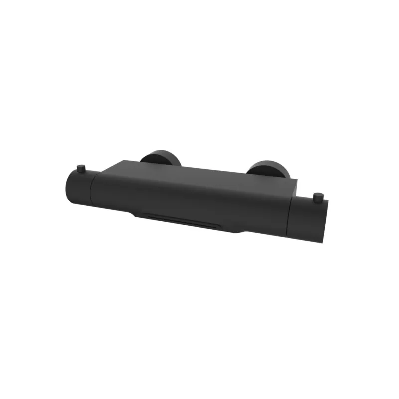 Gecertificeerd Badkraan Wiesbaden Style Waterval Thermostatisch 1/2 inch Mat Zwart
