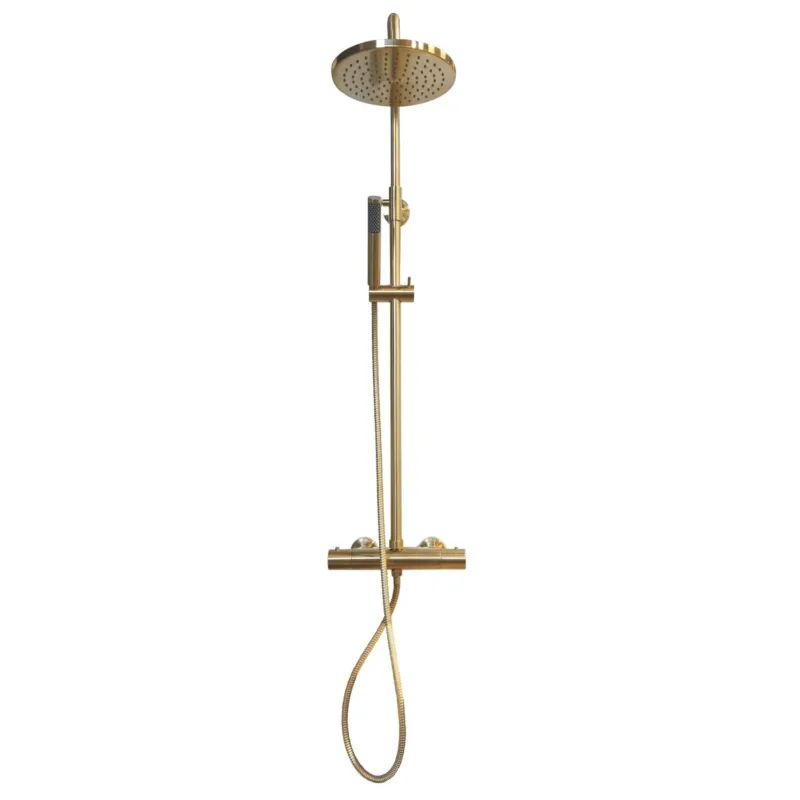 Opbouw Regendouche Set Boss & Wessing Cemal Thermostatisch Geborsteld Messing Beperkt Aanbod