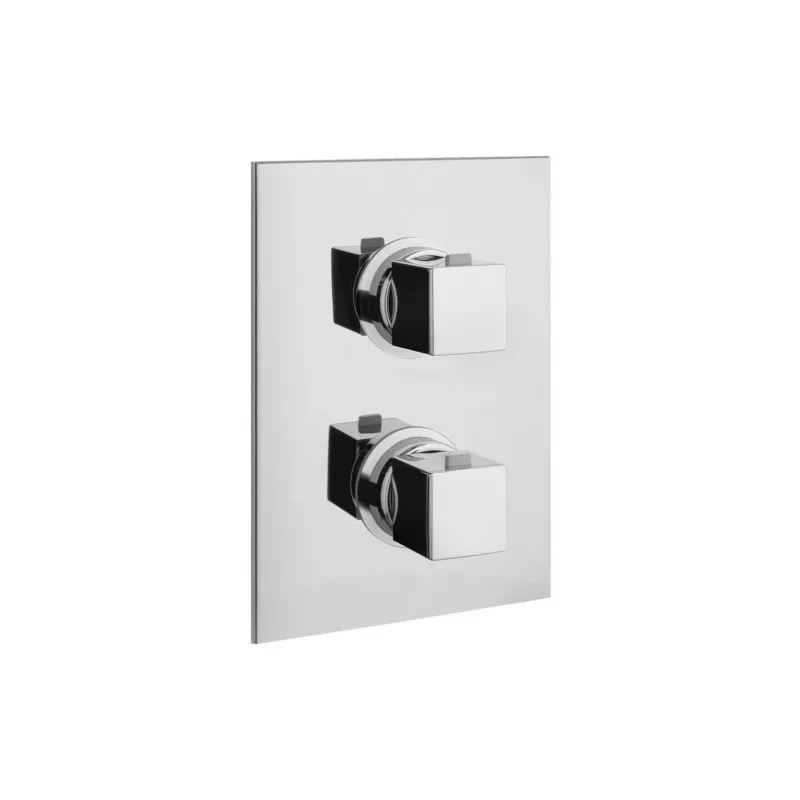 Douchekraan Inbouw Sapho Dimy Thermostatisch Afbouwdeel 2-weg Chroom (incl. inbouwdeel) Laatste Kans