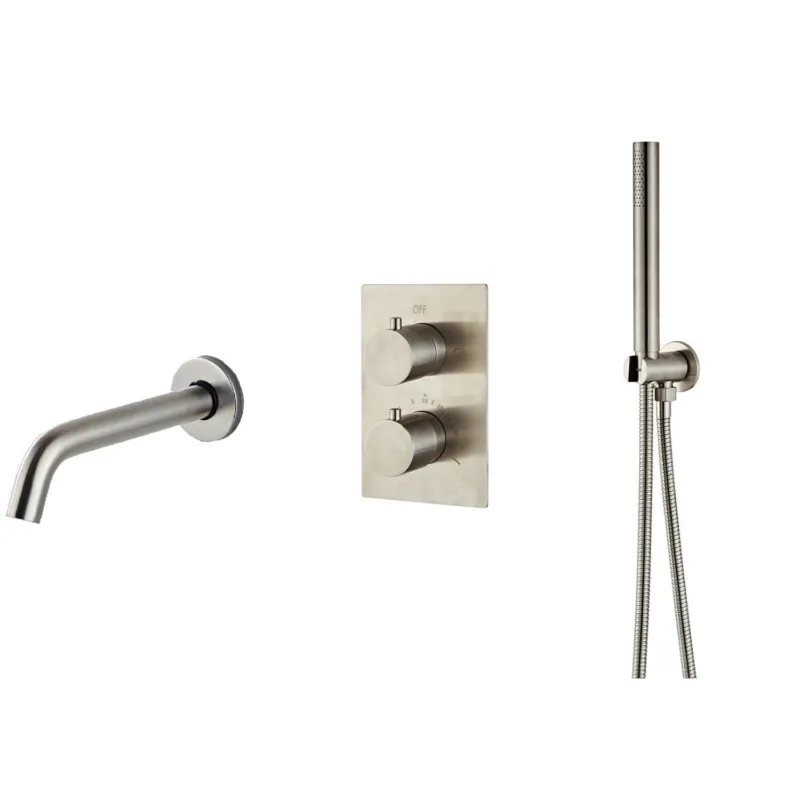 Hoge Kwaliteit Inbouw Badkraan Boss & Wessing Exclusive Thermostatisch met Handdoucheset RVS