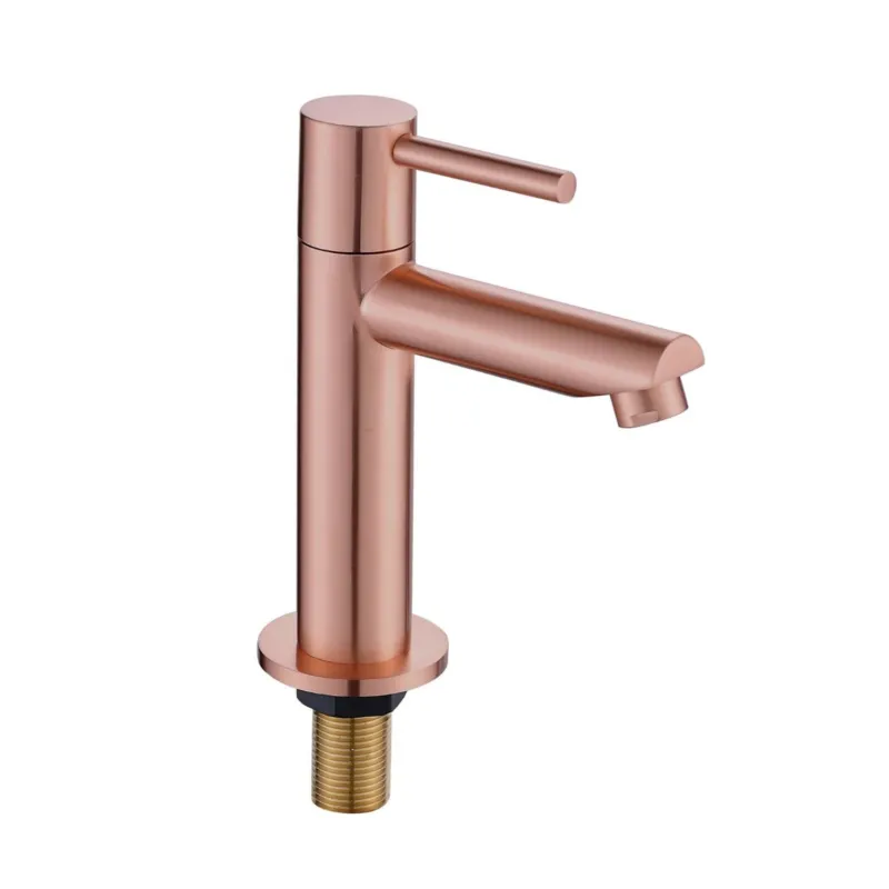 Toiletkraan Best Design Lyon Uitloop Recht 14 cm 1-hendel Mat Rose Goud Koop Online