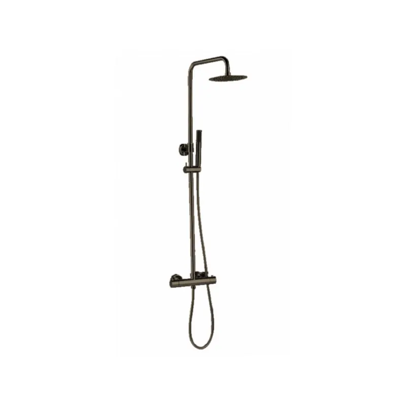 Premium Regendoucheset Opbouw Best Design Albi Thermostaatkraan Ø 20 cm Gunmetal