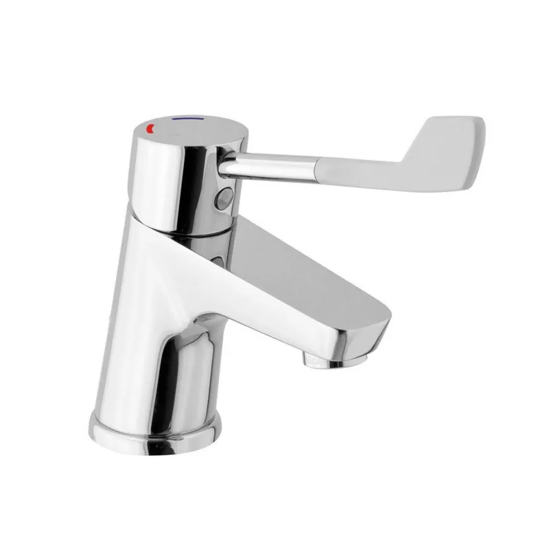 Wastafelmengkraan Sapho Lea 1-hendel Extra Lang Recht 15.4 cm Chroom Bestel Nu
