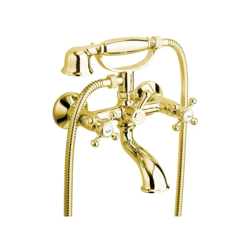 Badmengkraan Sapho Antea met Handdouche 2-knop 11 cm Goud Express Levering