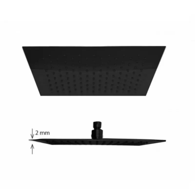 Regen douchekop Best Design Nero-Brause Vierkant 20 cm 304L Mat Zwart Nu Kopen