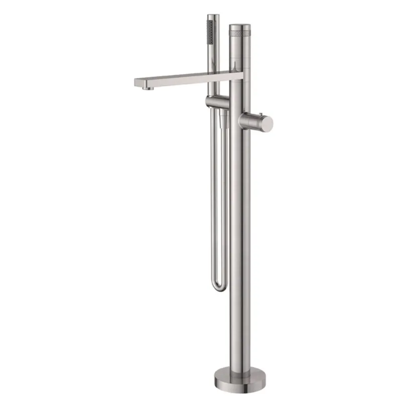 Goedkoop Bad Thermostaatkraan Aqua Splash Exclusive Vrijstaand Compleet Geborsteld Staal