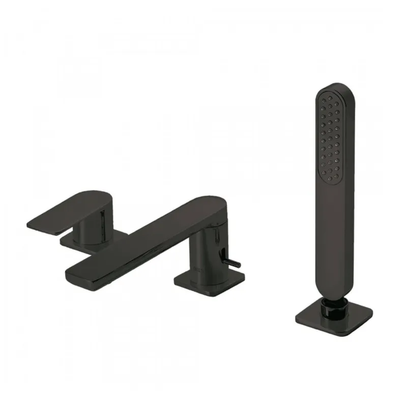 Express Levering Badrand Mengkraan Tres Loft met Handdouche 18x6.7 cm Rond Mat Zwart