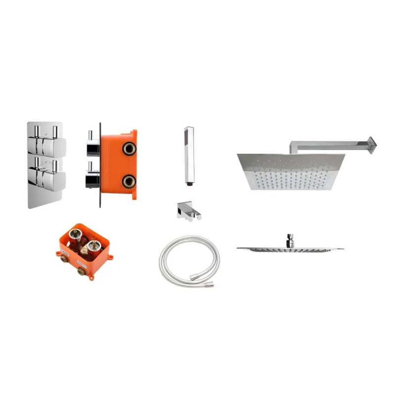 Inbouw Regendoucheset Best Design Piazza met Inbouwbox M-200 x 200 Hete Deal